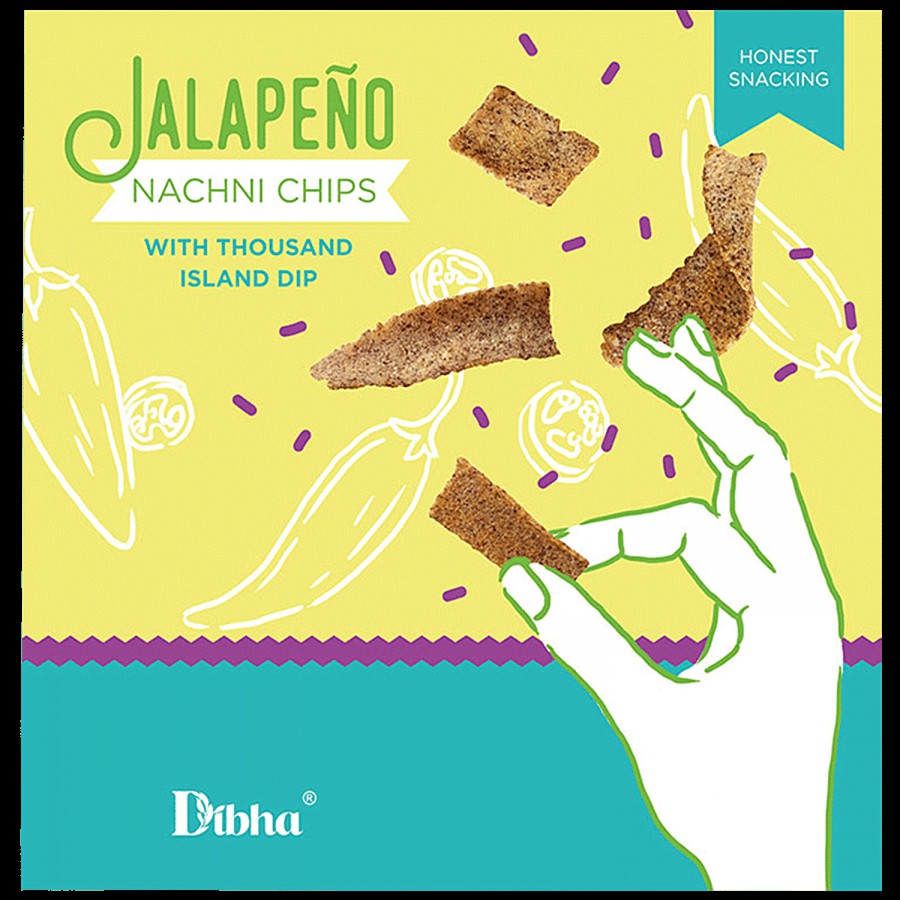 Dibha Jalapeno Nachni Chips With Thousand Island Dip - With Ragi