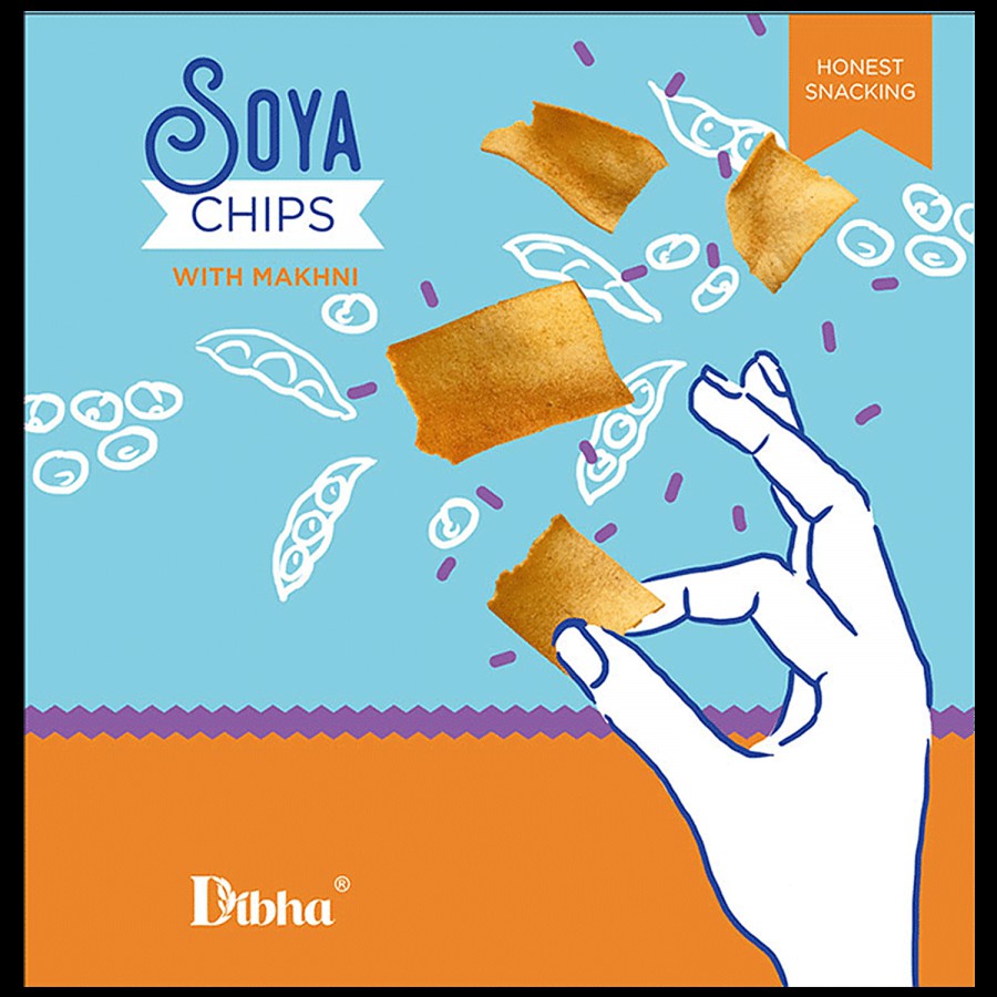 Dibha Soya Chips With Makhni Dip - Desi Style