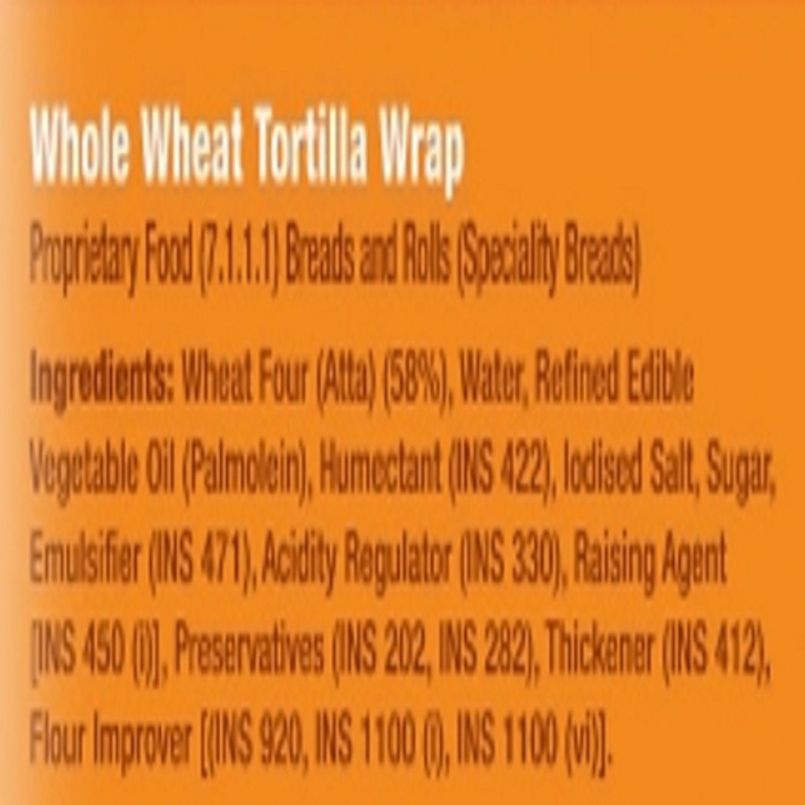 FRESH2GO Whole Wheat Tortilla Wrap