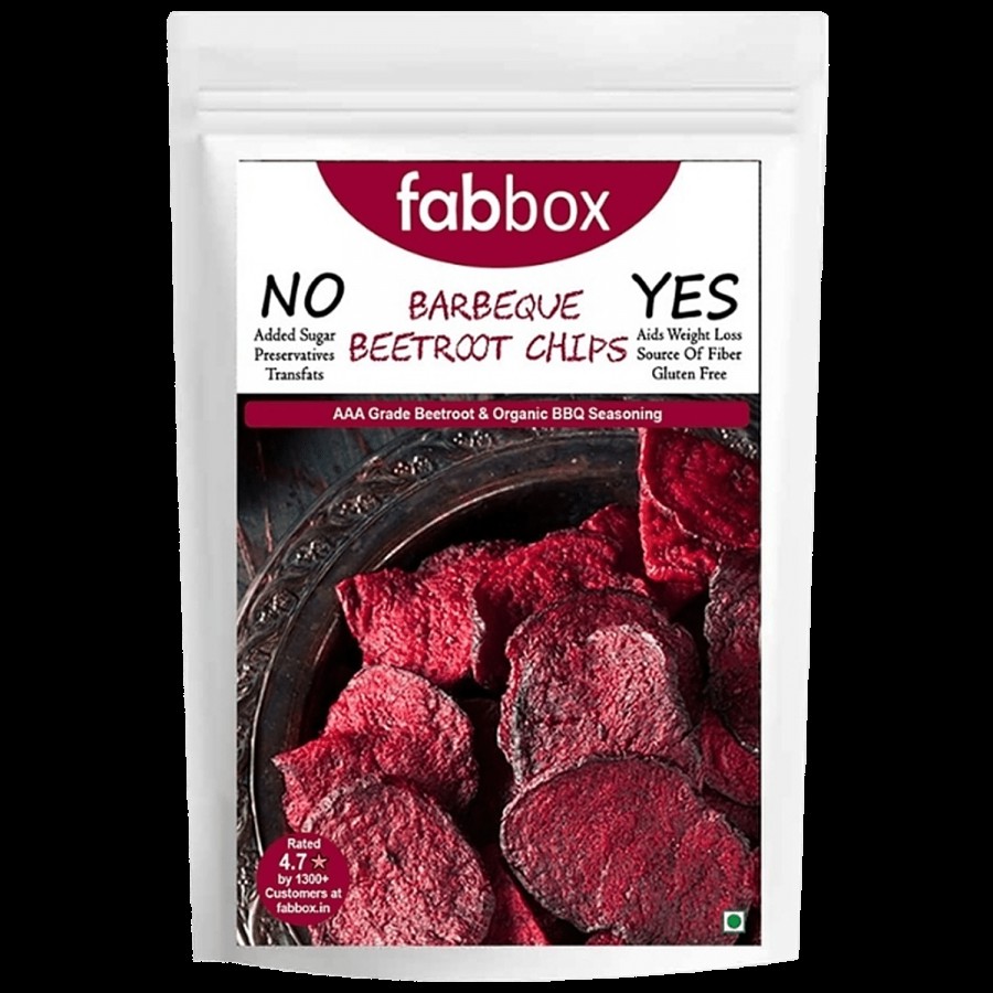 Fabbox Beetroot Chips - Barbeque Flavour