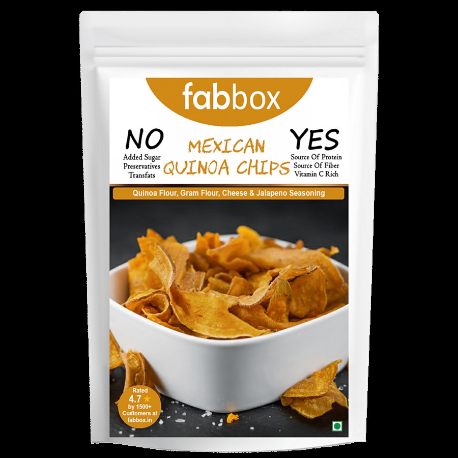 Fabbox Mexican Quinoa Chips - Cheesy Flavour