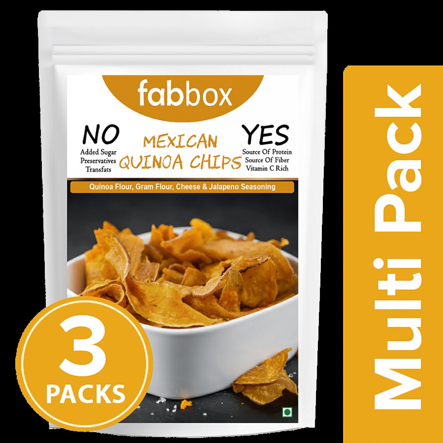 Fabbox Mexican Quinoa Chips - Cheesy Flavour