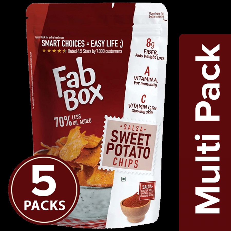 Fabbox Sweet Potato Chips - Salsa