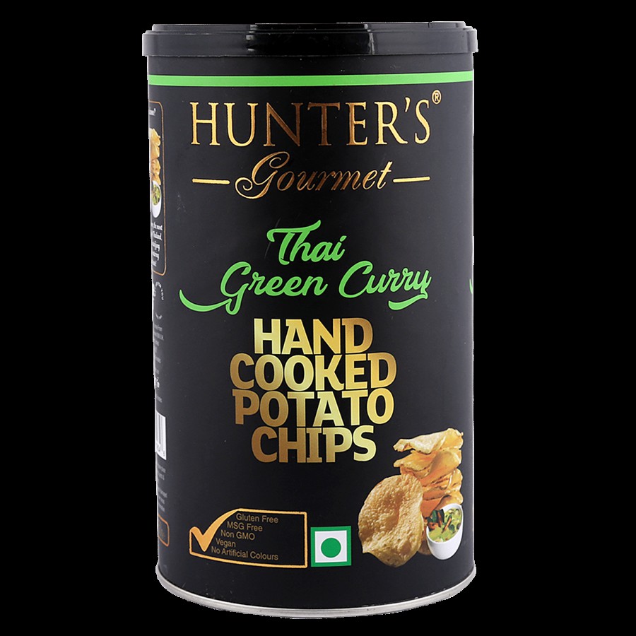 Hunter's Gourmet Hand Cooked Potato Chips - Thai Green Curry