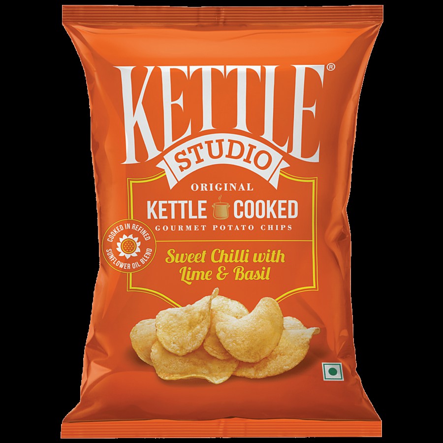 Kettle Studio Potato Chips - Sweet Chilli with Lime & Basil