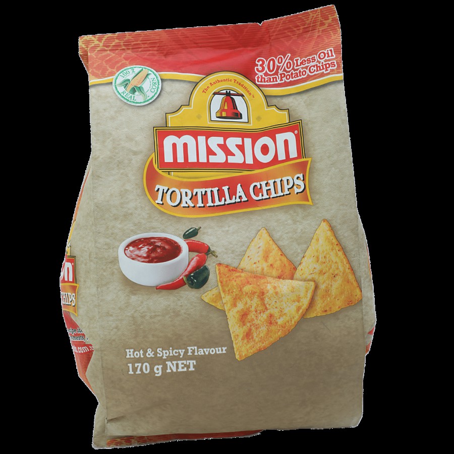 Mission Tortilla Chips - Hot &Spicy