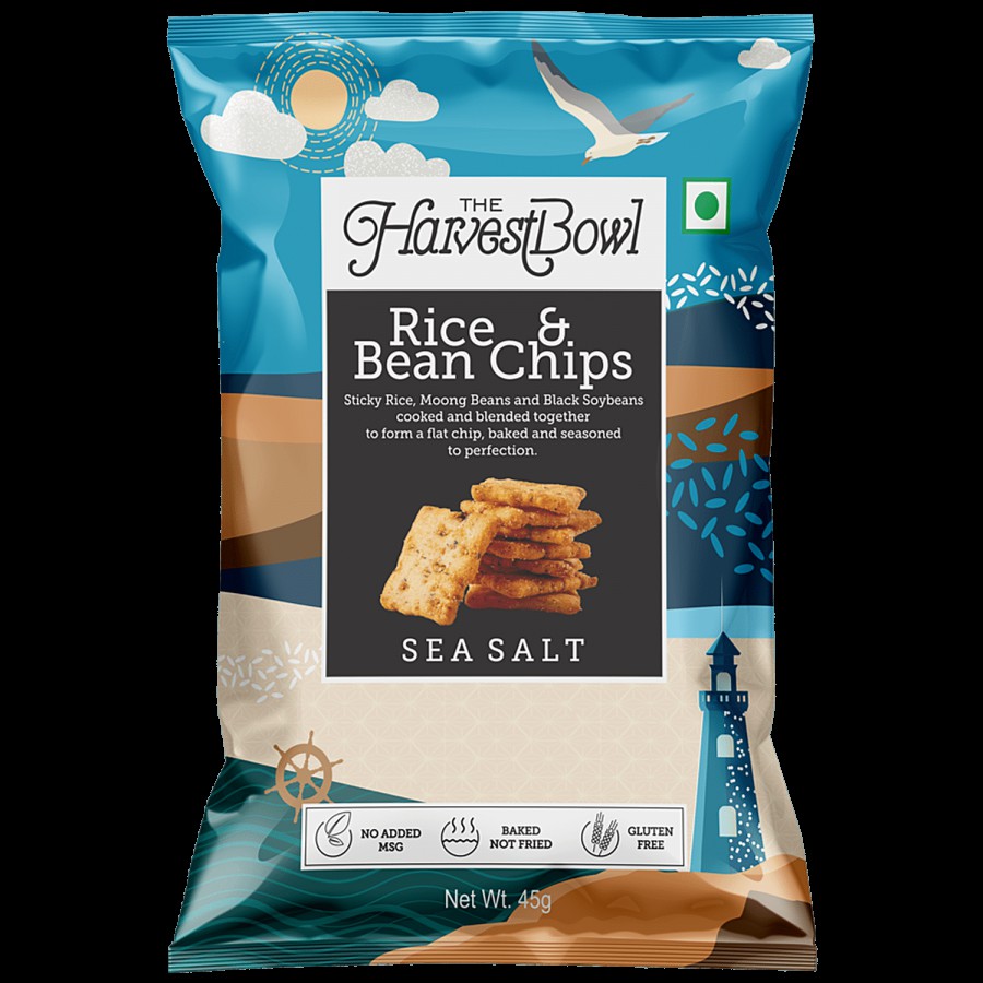 The Harvest Bowl Rice & Bean chips Sea Salt