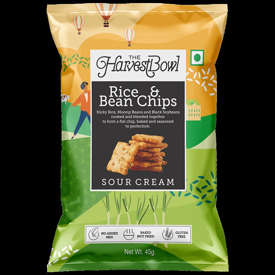 The Harvest Bowl Rice & Bean chips Sour Cream