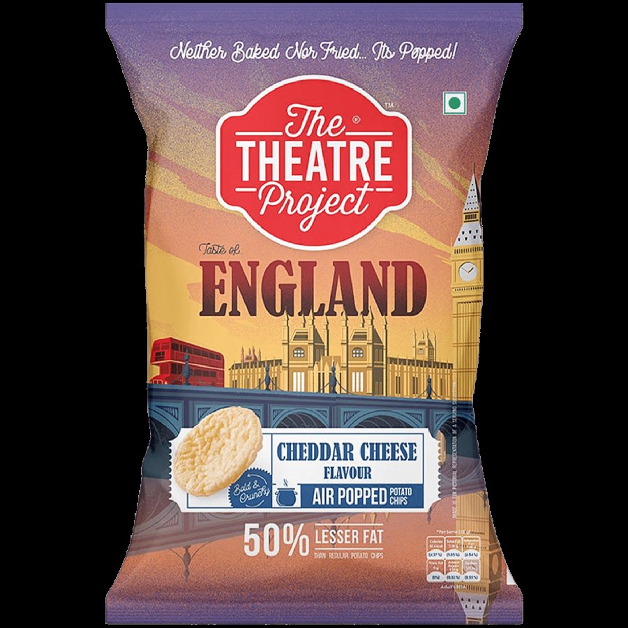 The Theatre Project Air Popped Potato Chips - England Cheddar Cheese