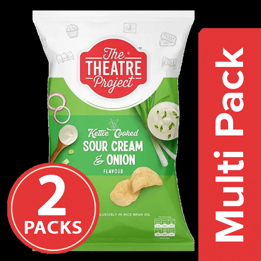 The Theatre Project Kettle Cooked Potato Chips - Sour Cream & Onion