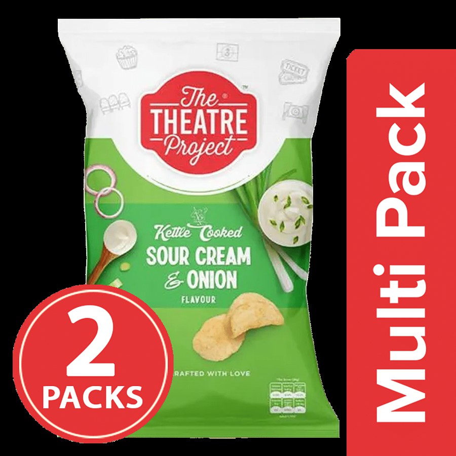 The Theatre Project Kettle Cooked Potato Chips - Sour Cream & Onion