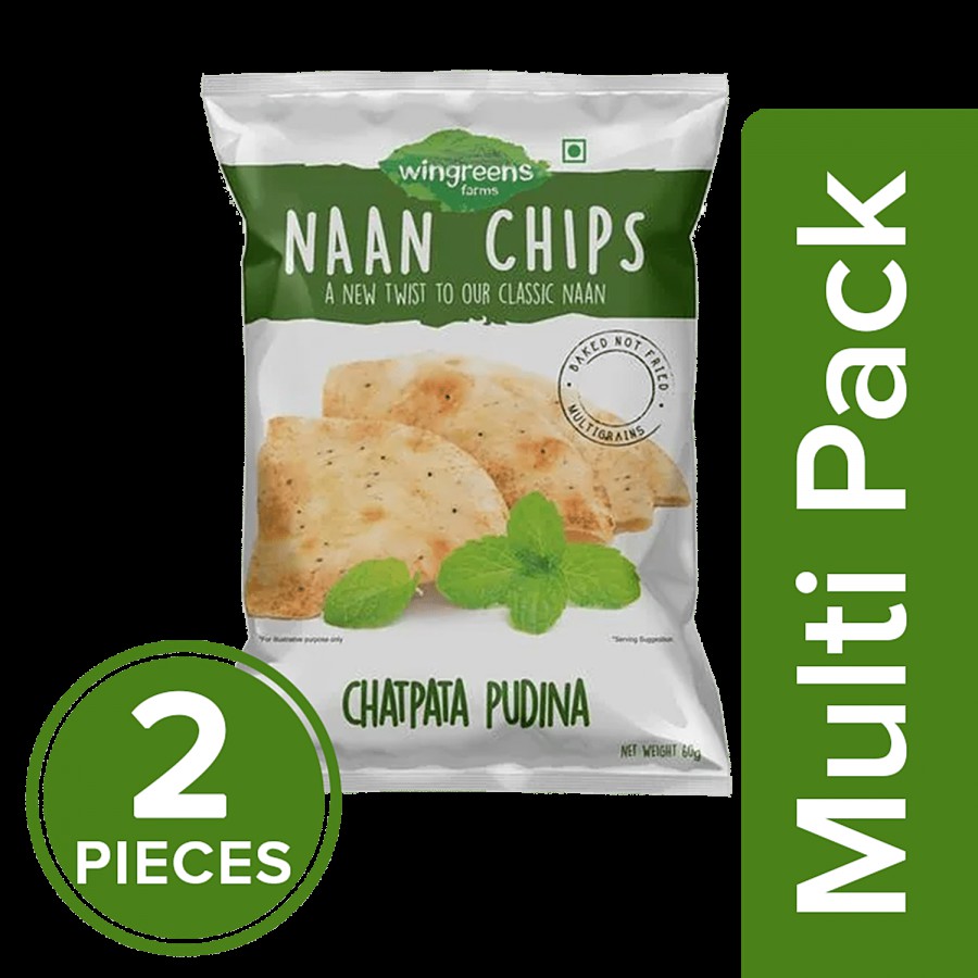 Wingreens Farms Chatpata Pudina Naan Chips