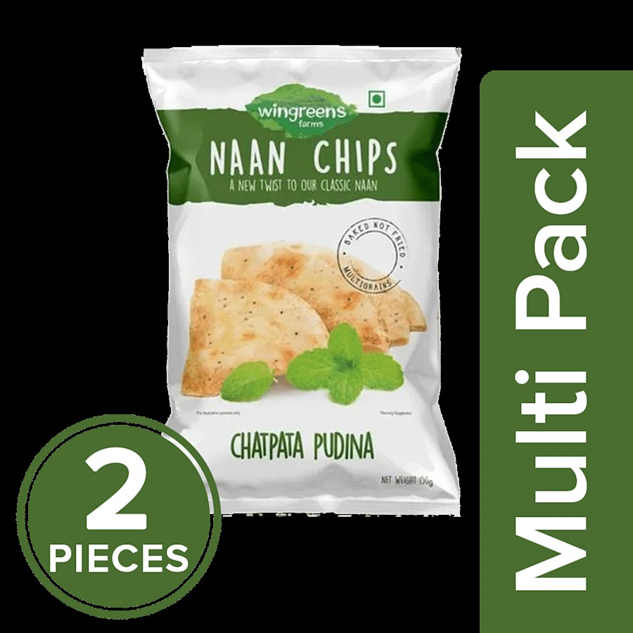 Wingreens Farms Chatpata Pudina Naan Chips