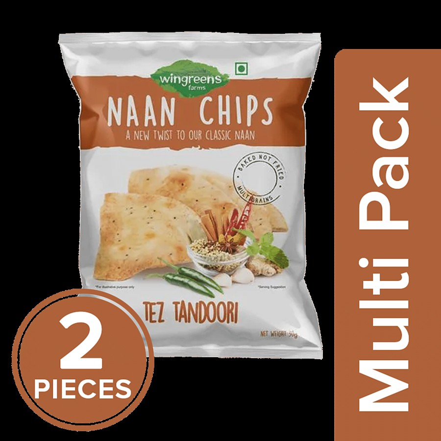 Wingreens Farms Tez Tandoori Naan Chips