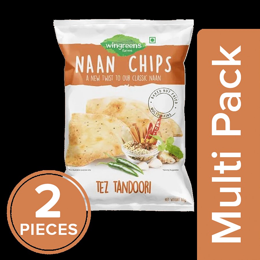 Wingreens Farms Tez Tandoori Naan Chips