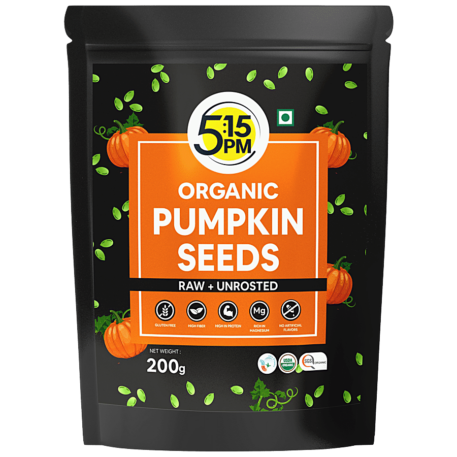 5:15PM Organic Pumpkin Seeds - Raw For Eating