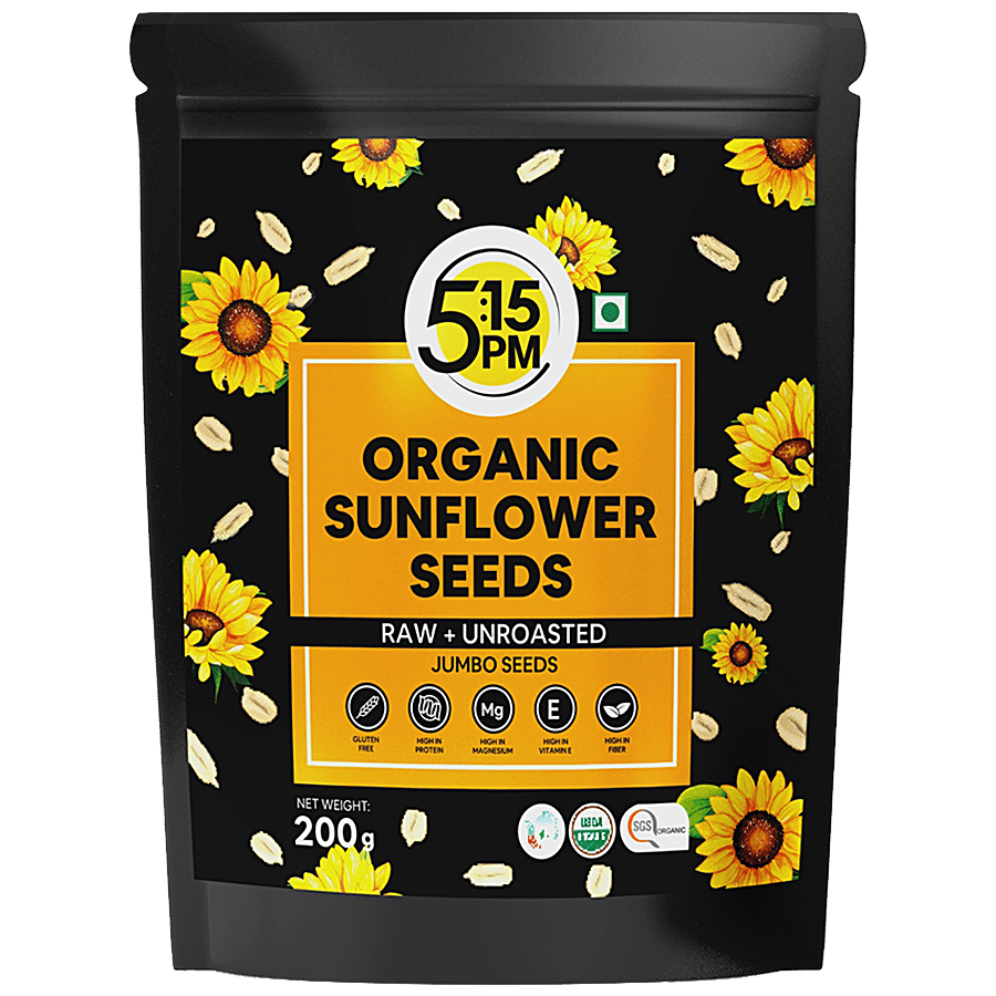 5:15PM Organic Sunflower Seeds - Raw For Eating