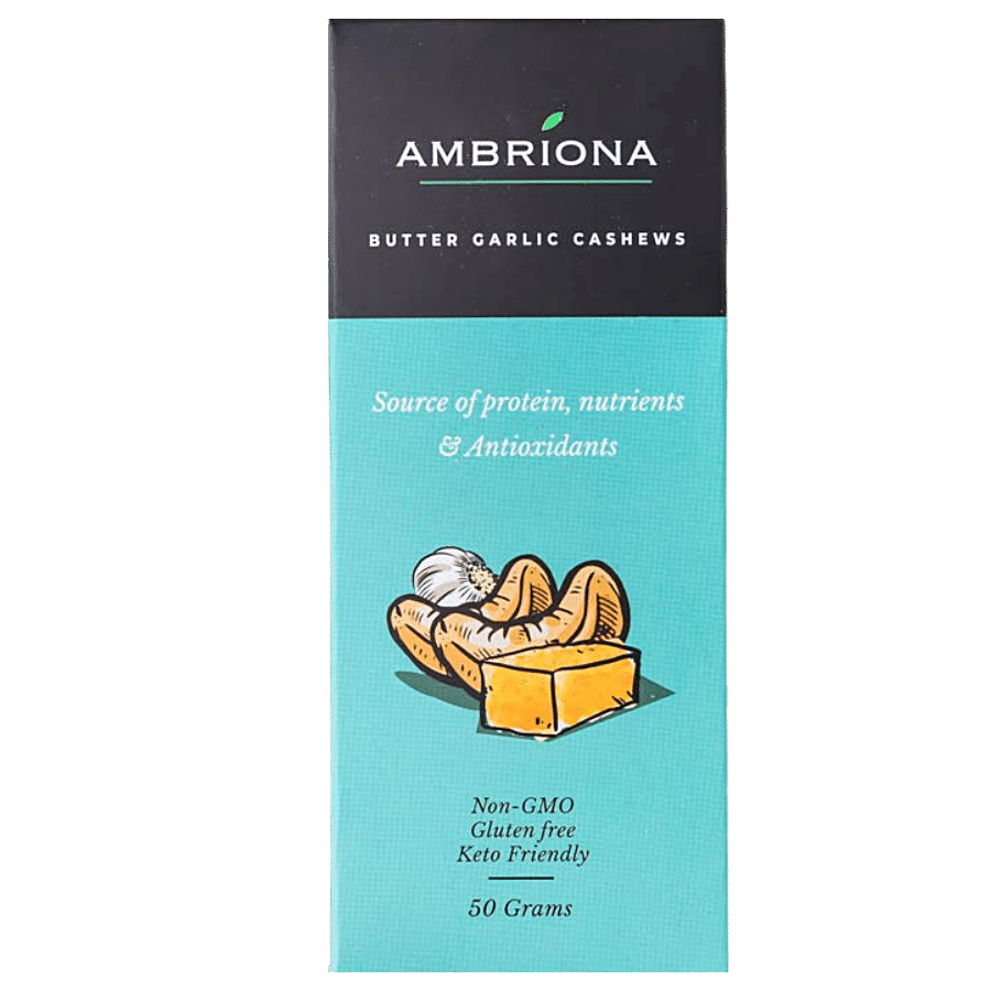 Ambriona Butter Garlic Cashews - Source Of Protein