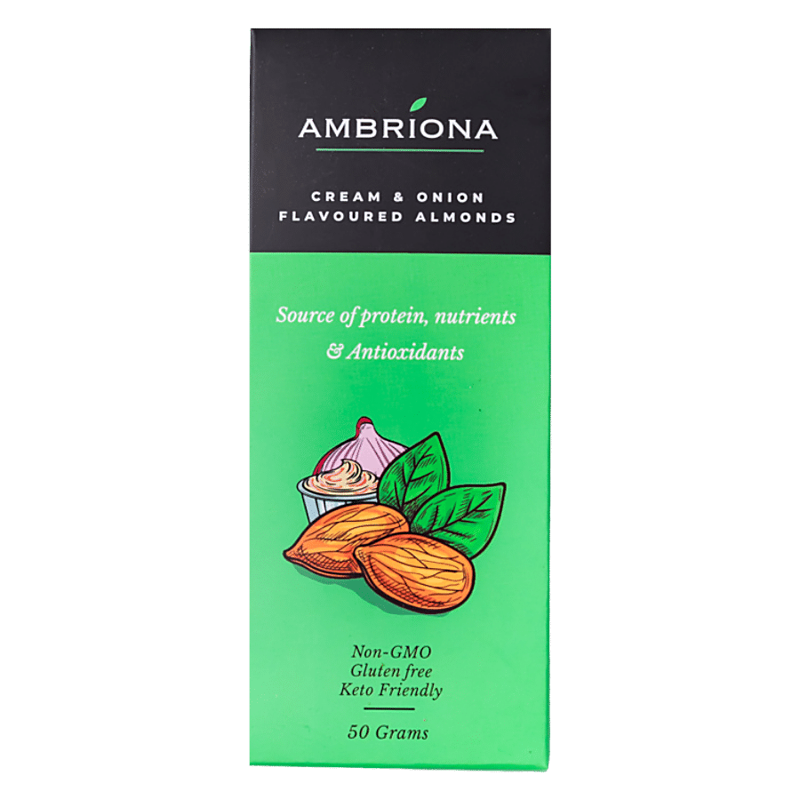 Ambriona Cream & Onion Flavoured Almonds - Source Of Protein