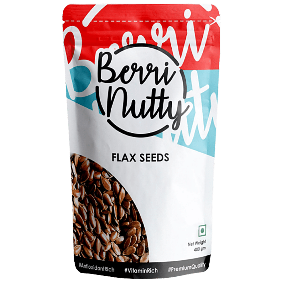 Berrinutty Premium Flax Seeds - Rich In Antioxidant & Vitamin