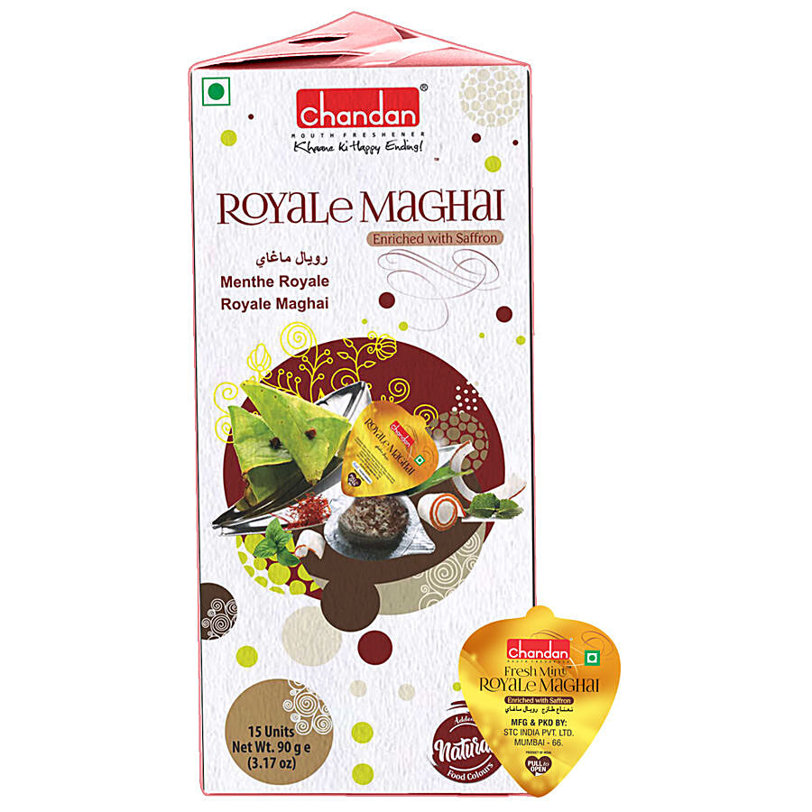 Chandan Royale Maghai Mouth Freshener - Enriched With Saffron