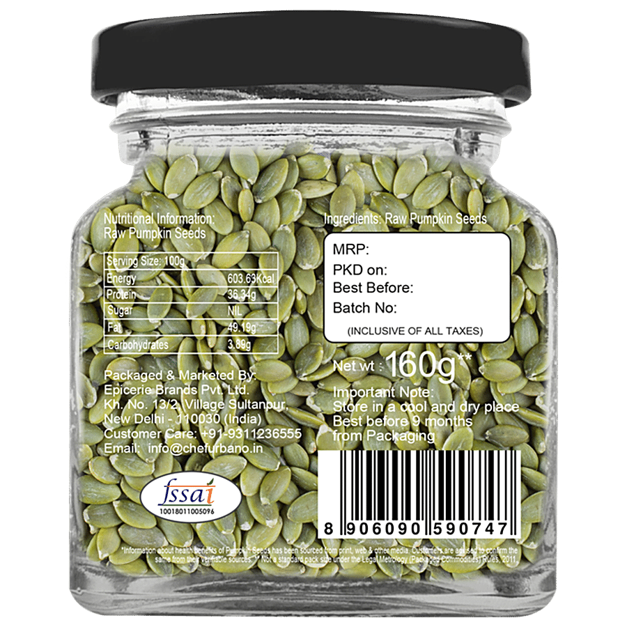 Chef Urbano Pumpkin Seeds - Natural Superfood