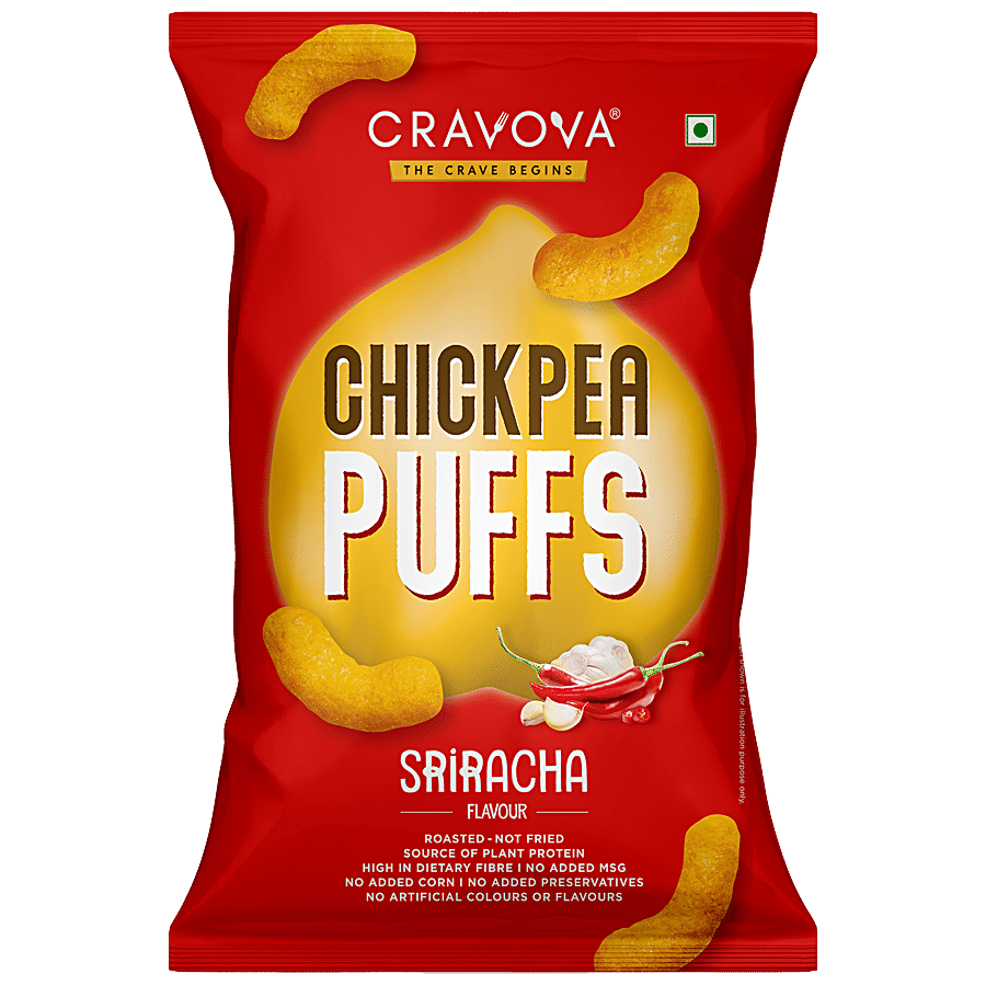 Cravova Chickpea Puffs - Sriracha Flavour