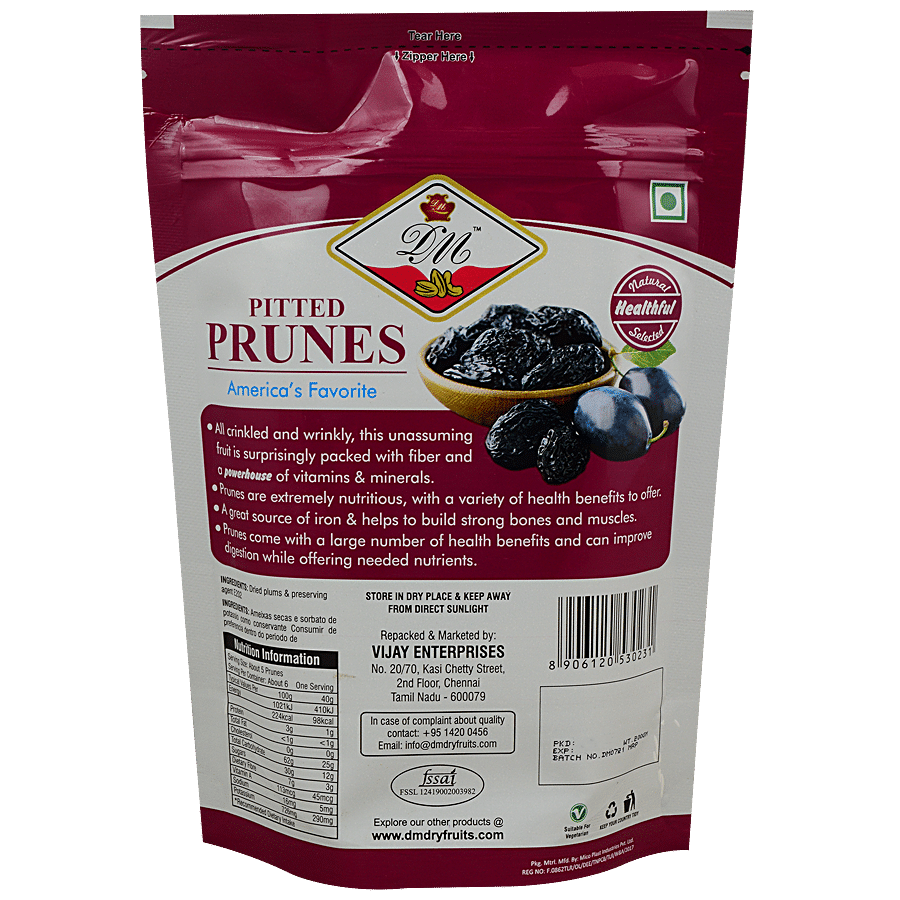 DON MONTE Pitted Prunes - Fibre