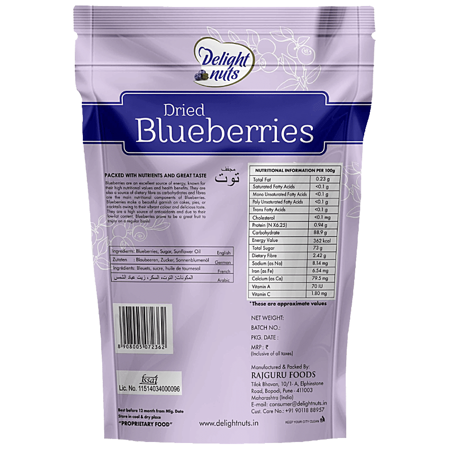 Delight Nuts Dried - Blueberries