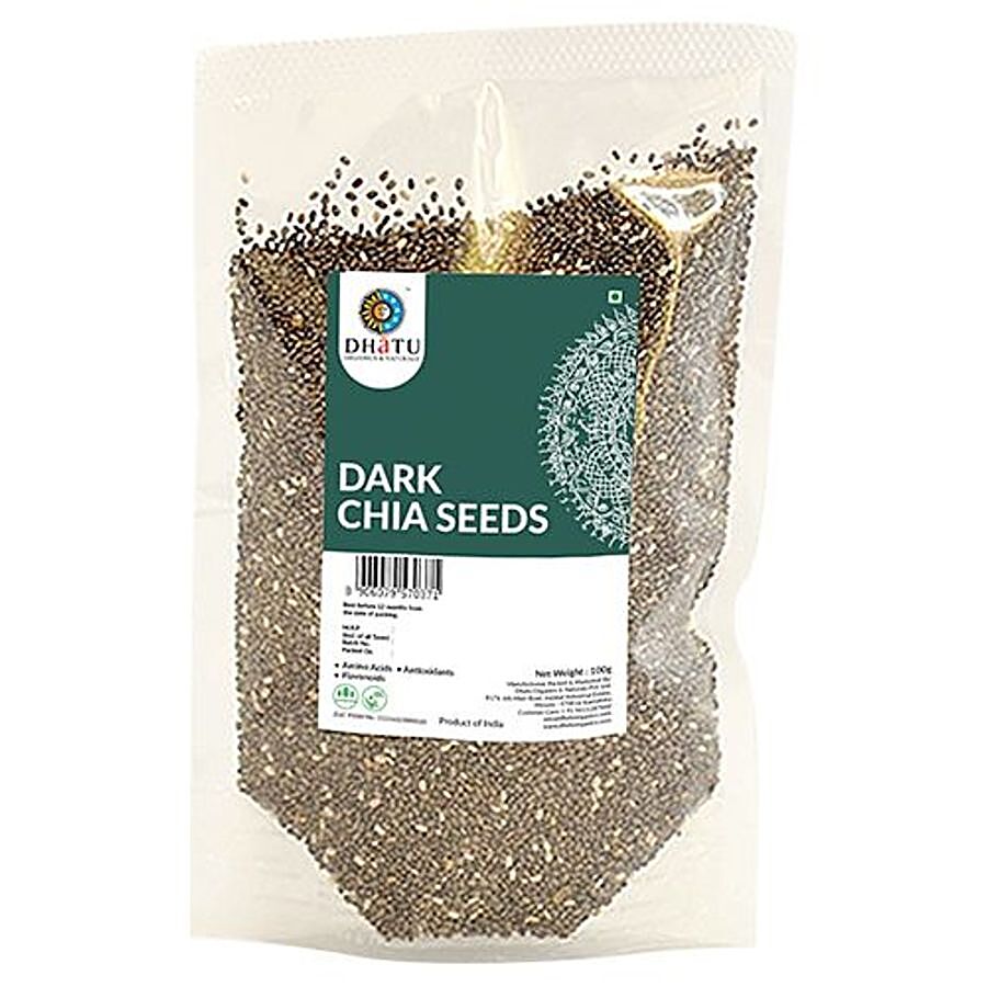 Dhatu Organics & Naturals Chia Seeds - Dark