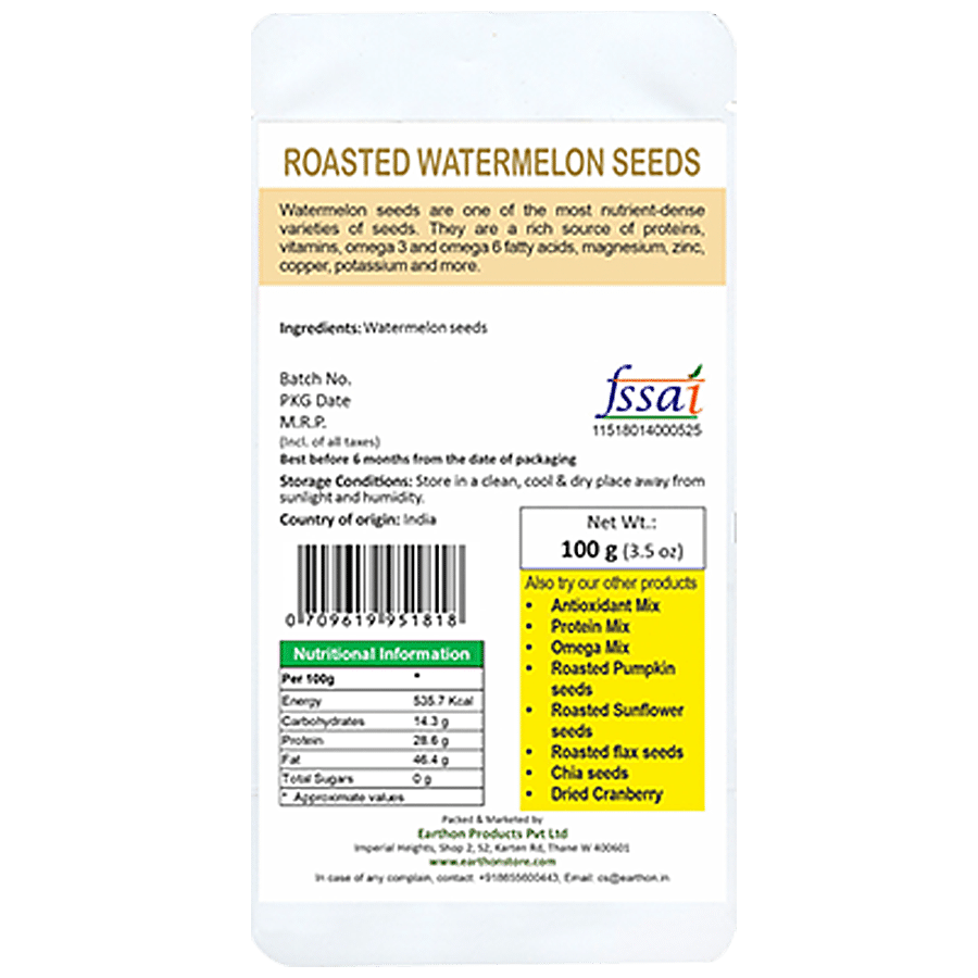 Earthon Roasted Watermelon Seeds