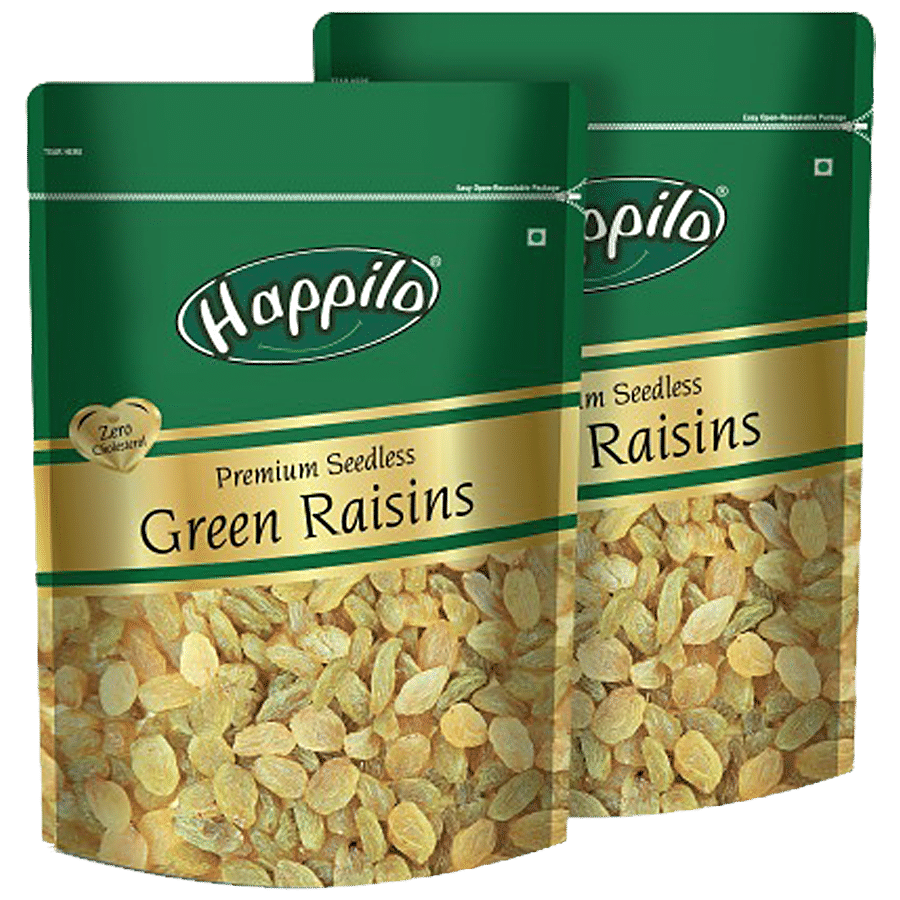 Happilo Premium Seedless Green Raisins