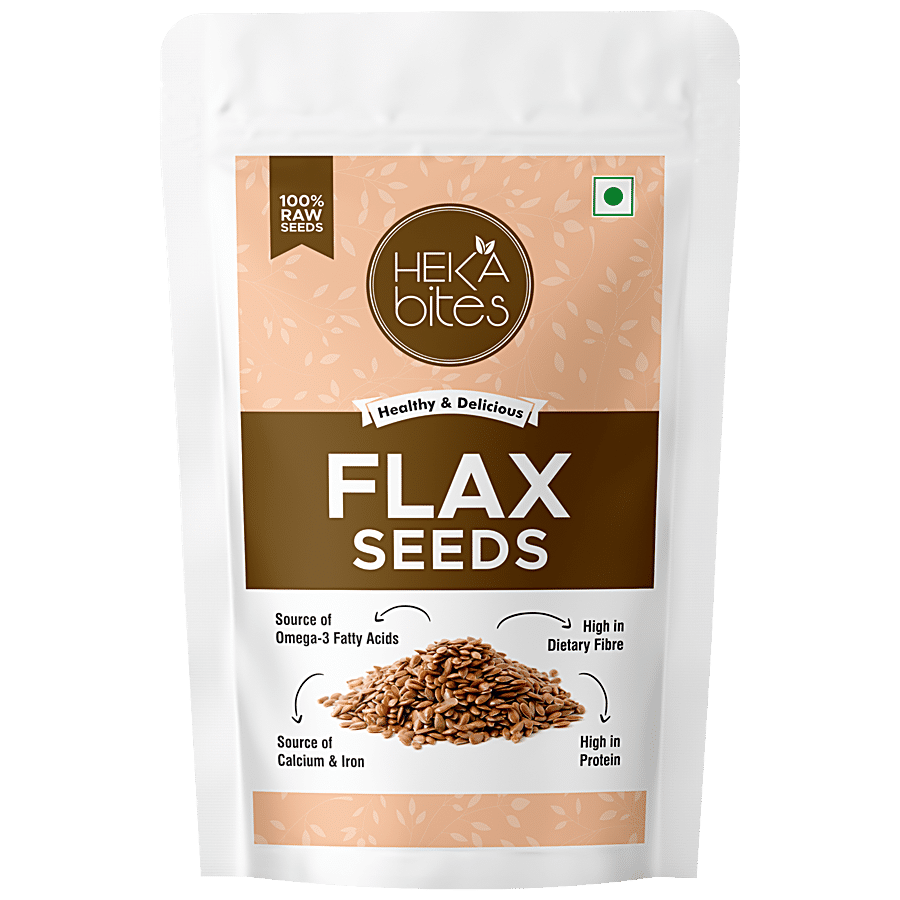 Heka Bites Raw Flax Seeds - Premium