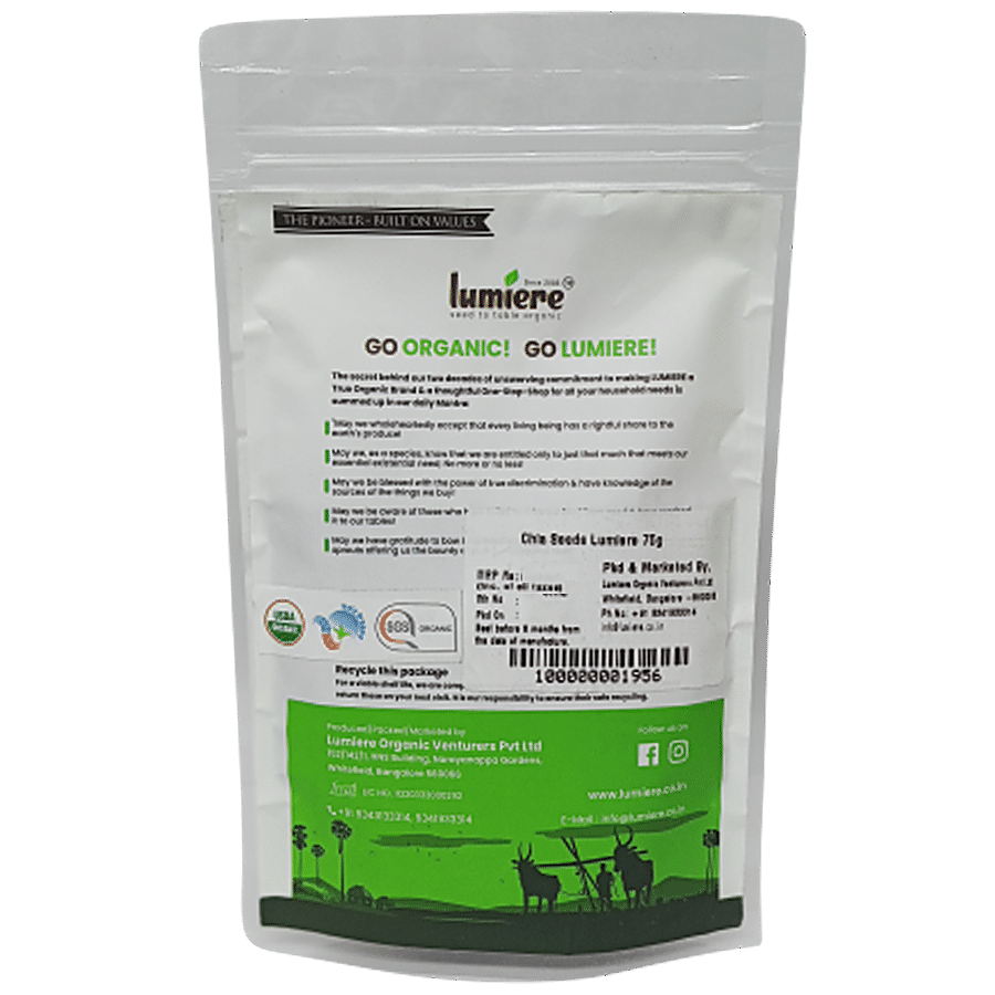 Lumiere Organic Chia Seeds