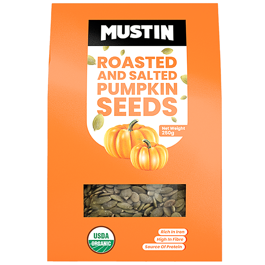 MUSTIN Roasted & Salted Pumpkin Seeds