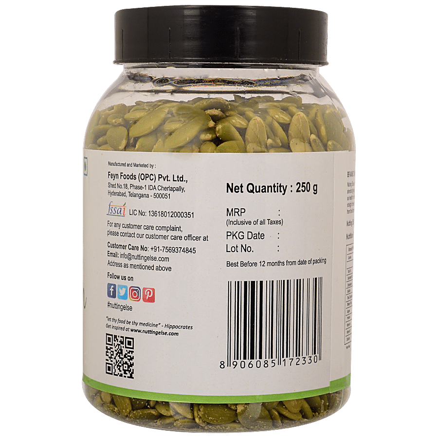 NUTTING ELSE Raw Pumpkin Seeds - Rich In Calcium & Vitamin E