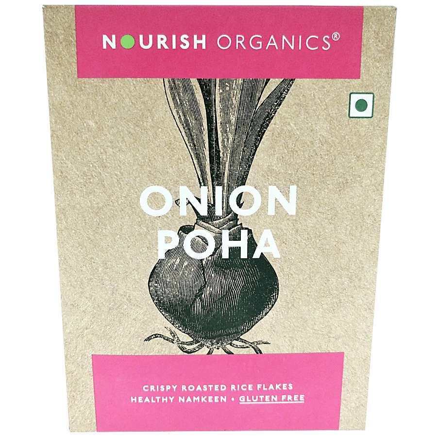 Nourish Organics Onion Poha - Roasted Rice Flakes