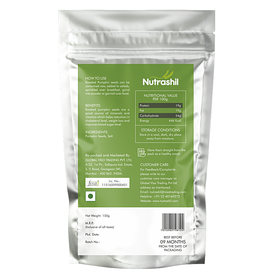 Nutrashil Pumpkin Seeds - Roasted & Salted