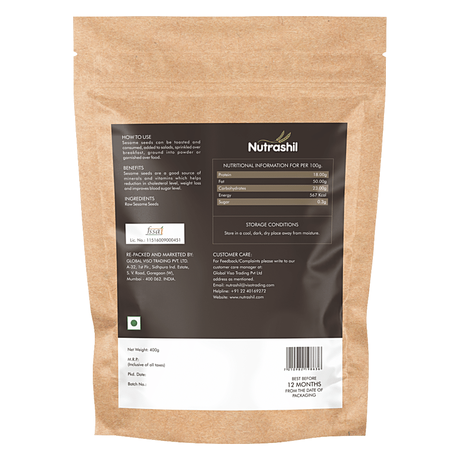 Nutrashil Raw White Sesame sSeed