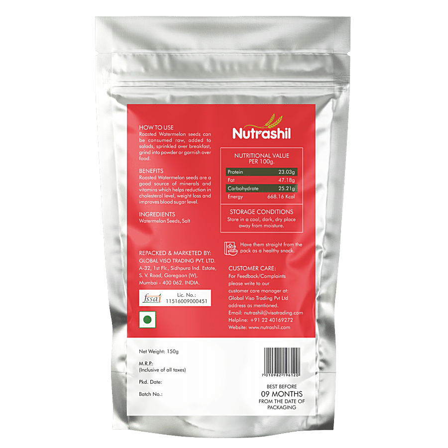 Nutrashil Watermelon Seeds - Roasted & Salted