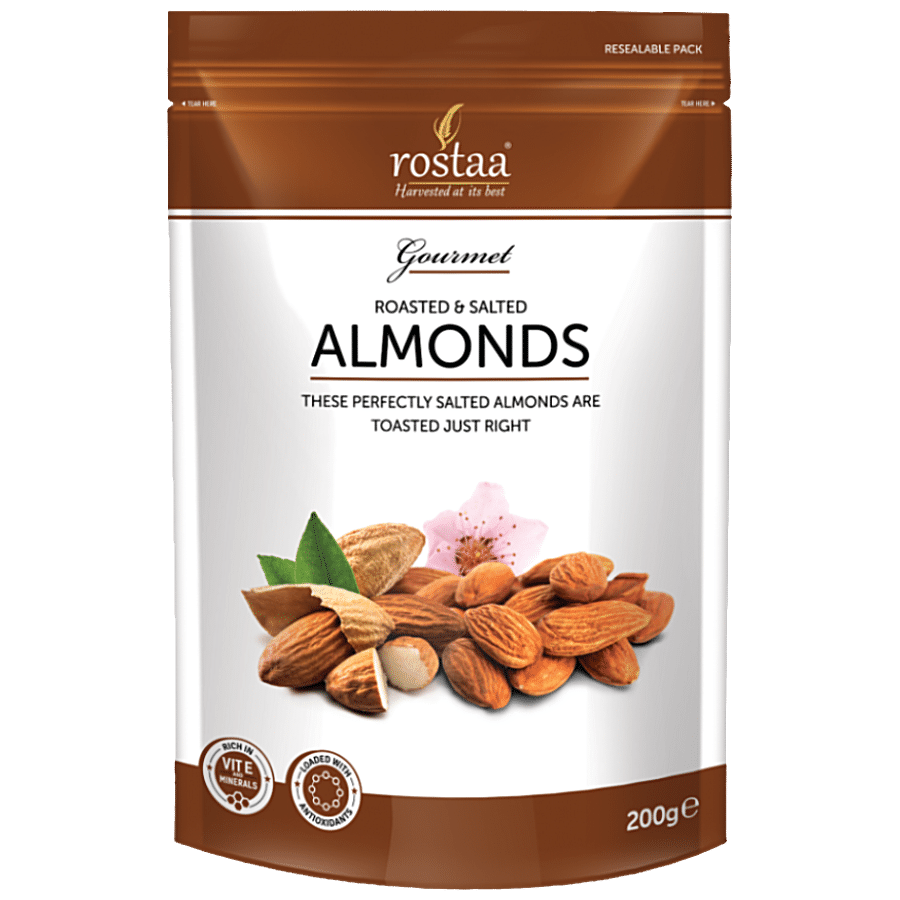 Rostaa Almond - Roasted & Salted 170 g Pouch + Pistachio 170 g