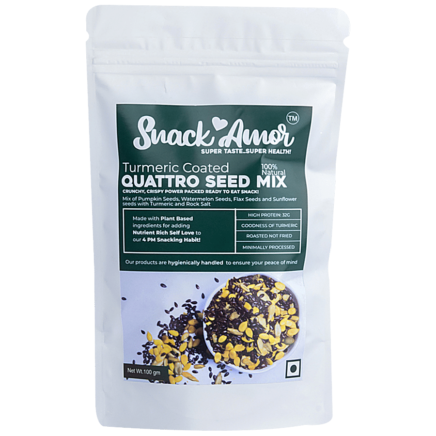 SnackAmor Quattro Seed Mix - Turmeric Coated