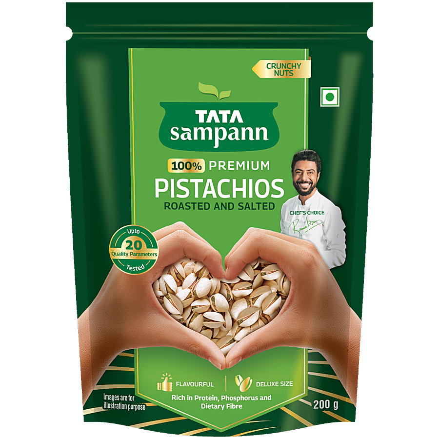 Tata Sampann 100% Premium Pistachios - Roasted & Salted