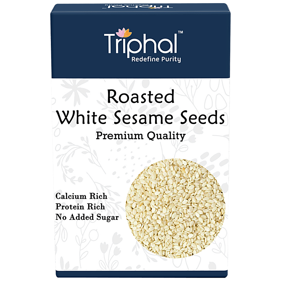 Triphal Roasted White Sesame Seeds - Premium Quality