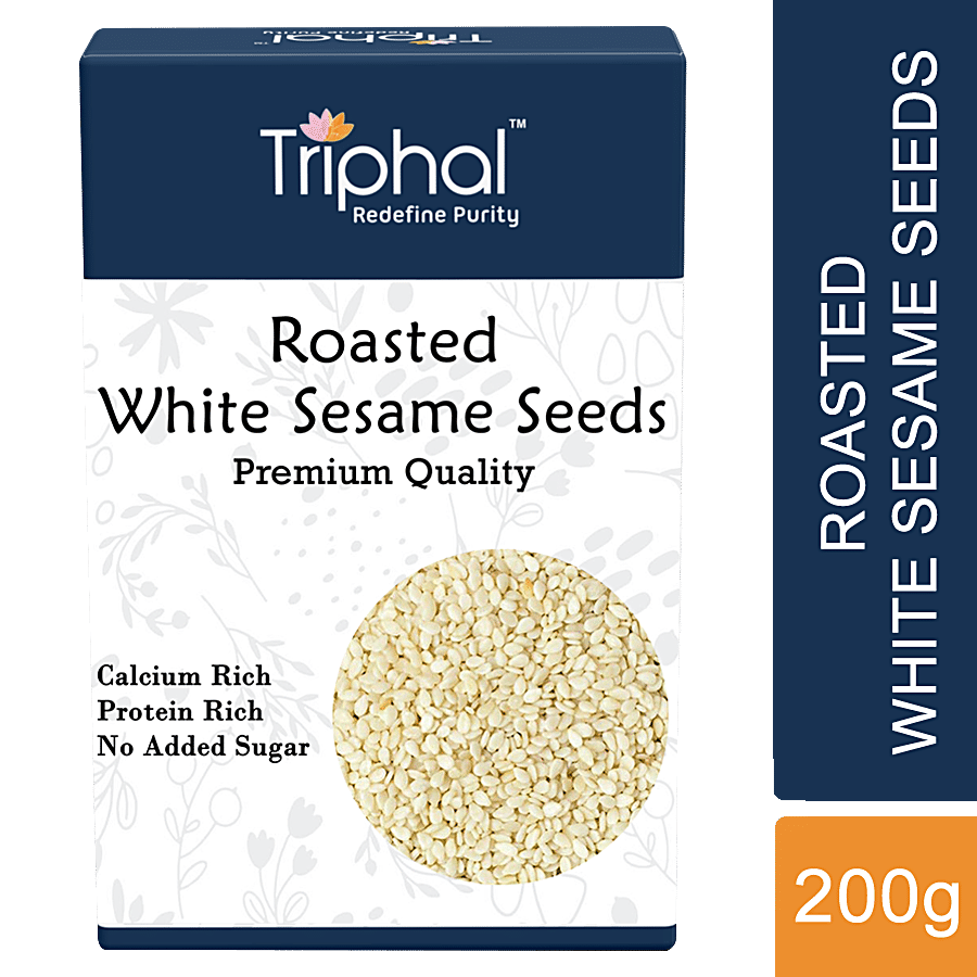 Triphal Roasted White Sesame Seeds - Premium Quality