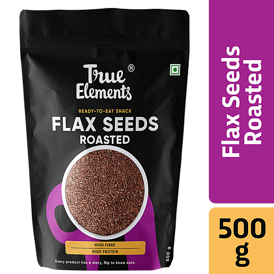 True Elements Roasted Flax Seeds - Rich In Omega 3 Fatty Acid