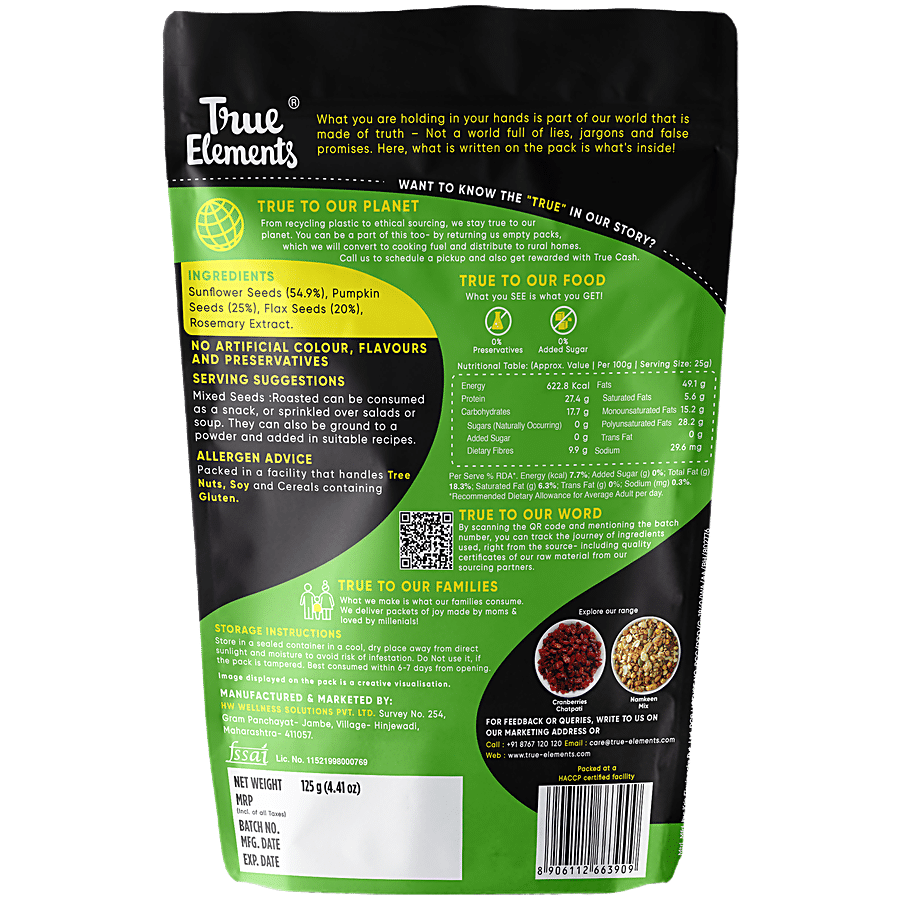 True Elements Roasted Mixed Seeds - Pumpkin