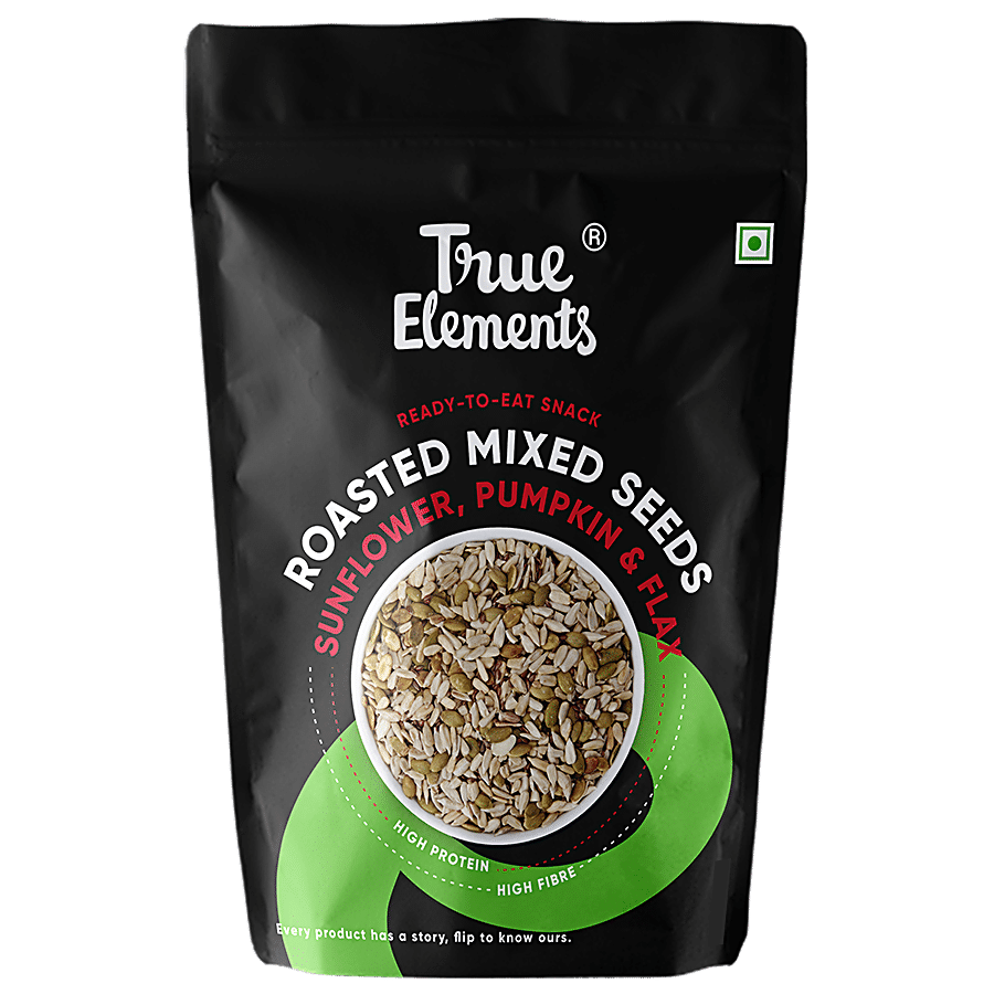 True Elements Roasted Sunflower Pumpkin & Flax Seeds