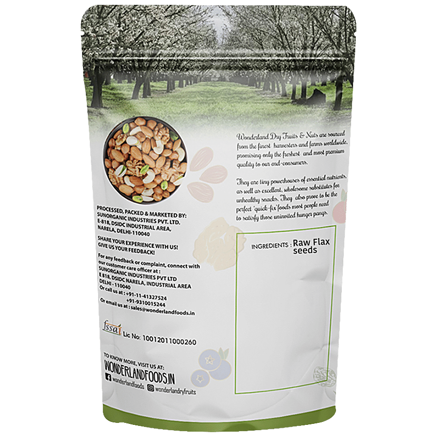 Wonderland Foods Flax Seeds - High Protein