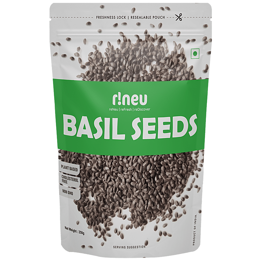 r!neu Basil Seeds - Rich In Dietary Fibre